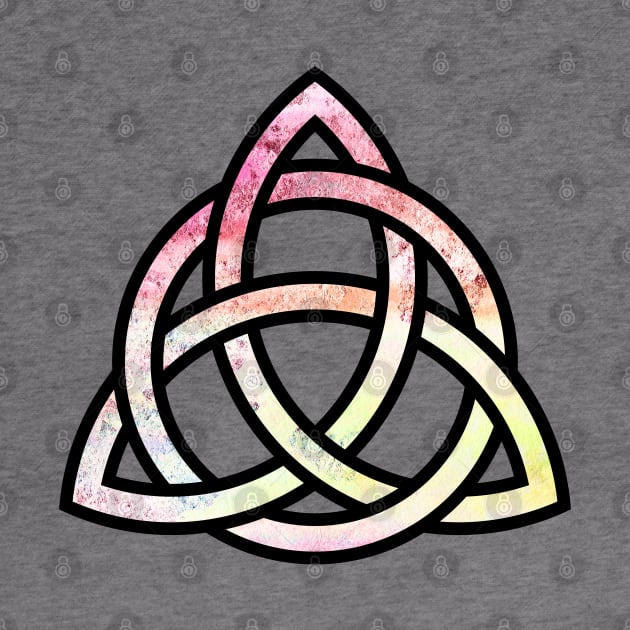 Celtic Trinity Knot Triquetra with Circle Pastel Style Design by TenchiMasaki